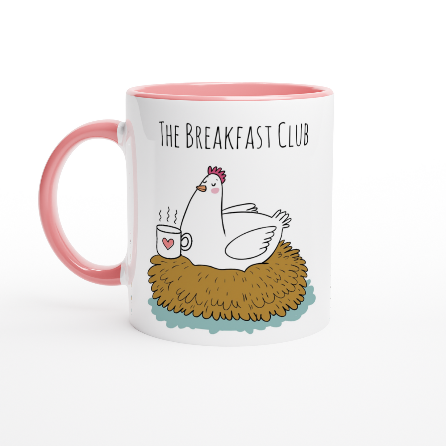 The Breakfast Club Hühner-Tasse mit farbiger Innenseite