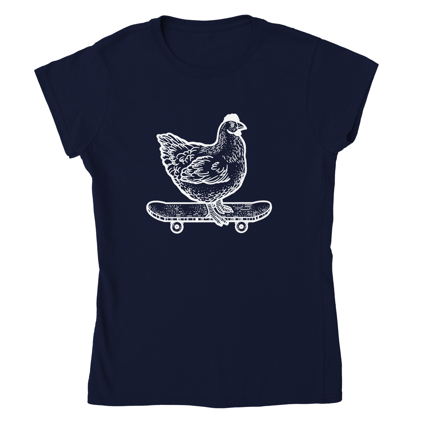 Skater-Huhn Damen T-Shirt