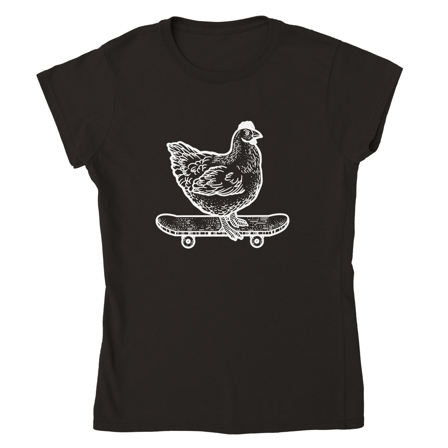 Skater-Huhn Damen T-Shirt