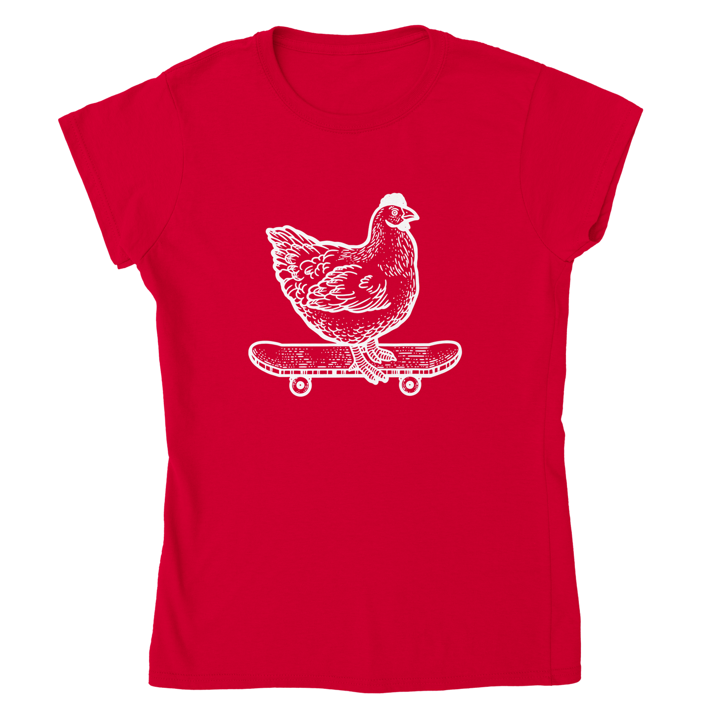 Skater-Huhn Damen T-Shirt