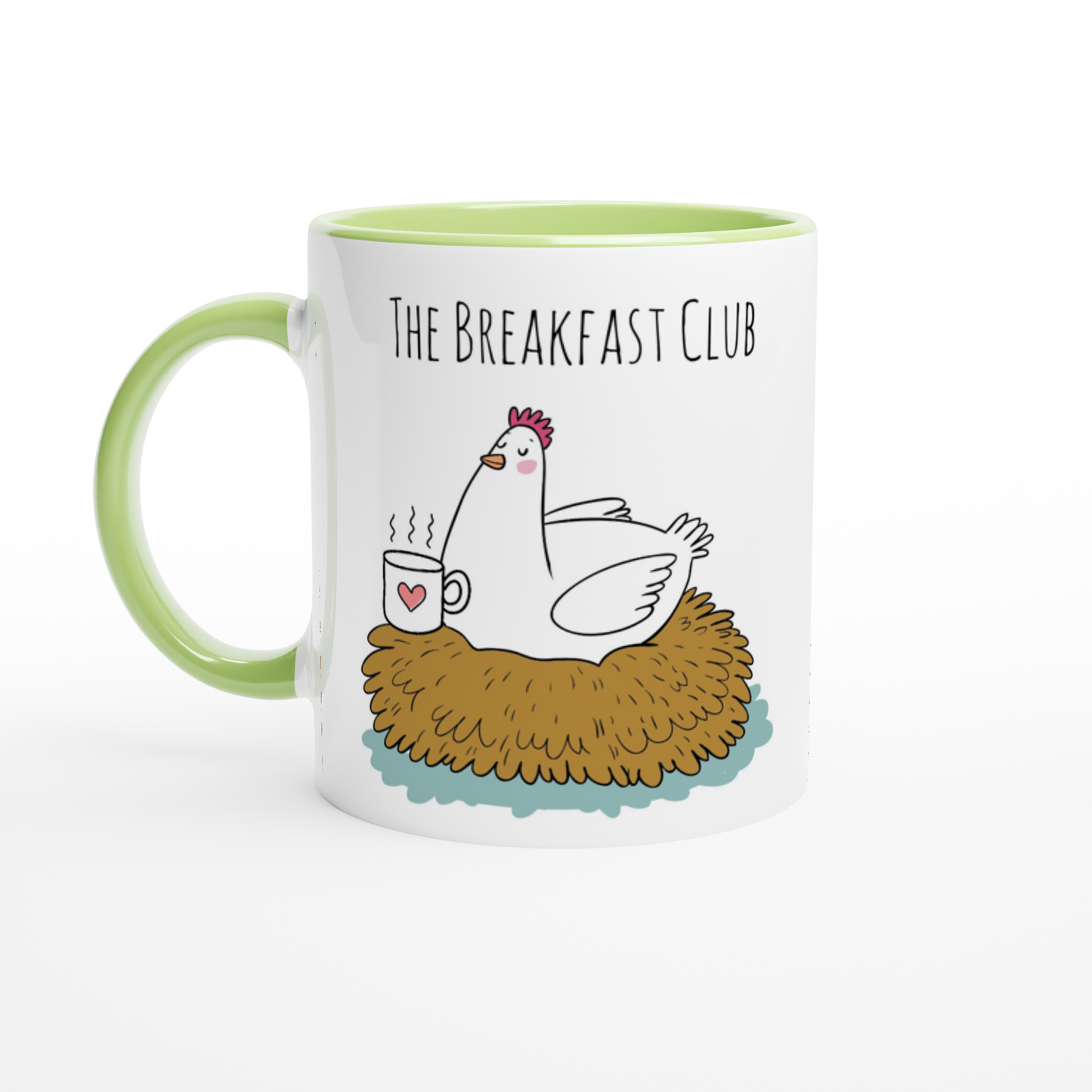 The Breakfast Club Hühner-Tasse mit farbiger Innenseite