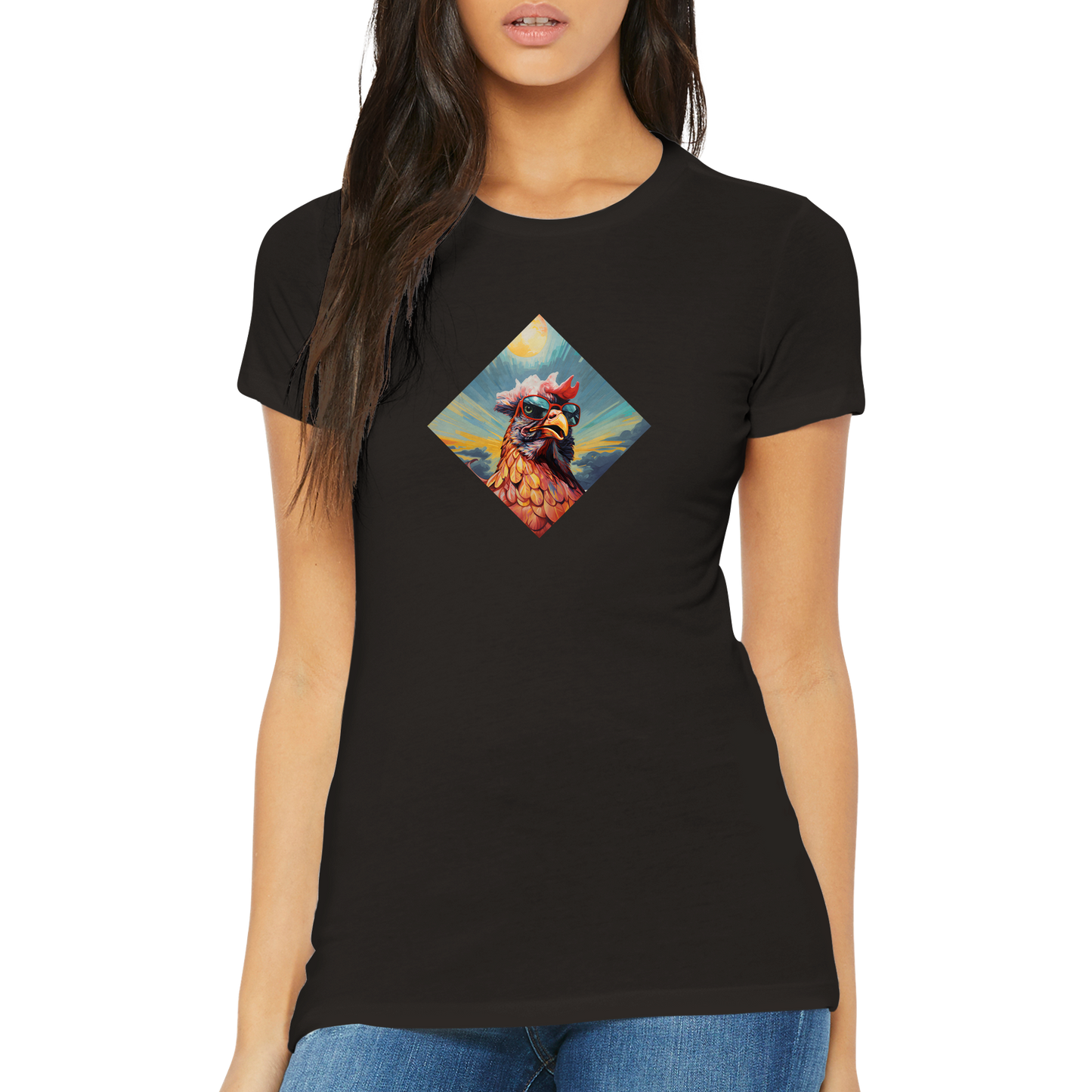 Cool Summer Hühner Damen T-Shirt
