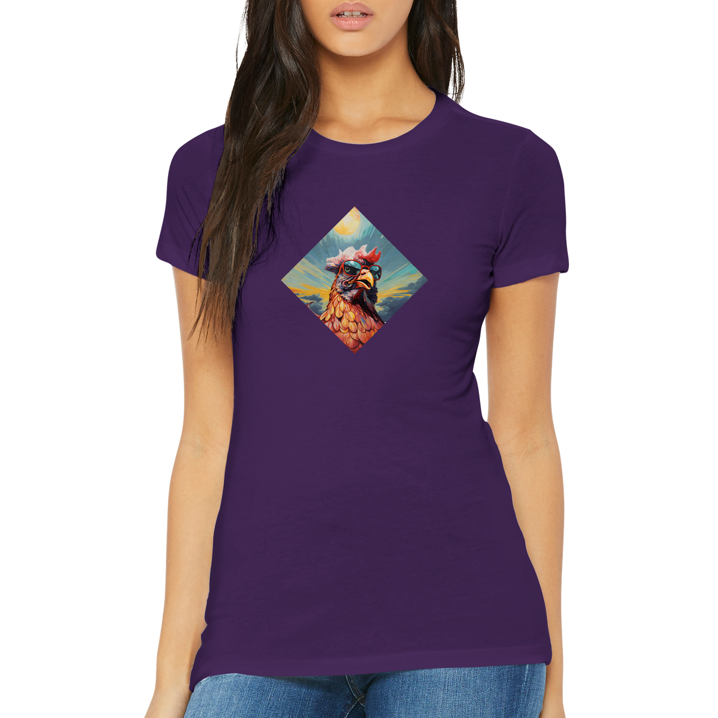 Cool Summer Hühner Damen T-Shirt