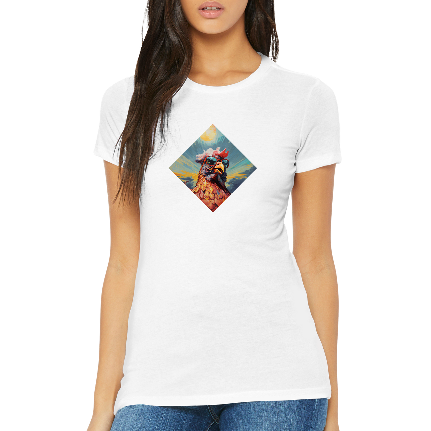Cool Summer Hühner Damen T-Shirt