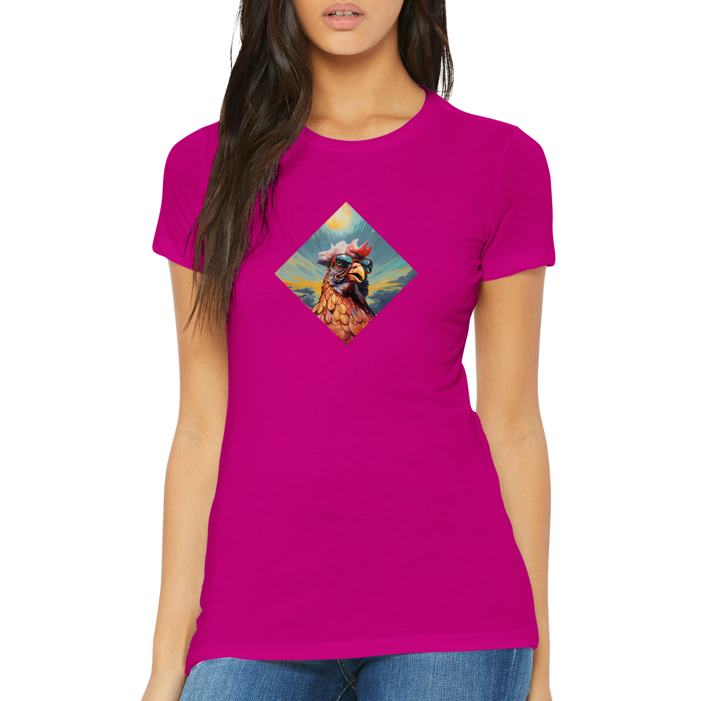 Cool Summer Hühner Damen T-Shirt