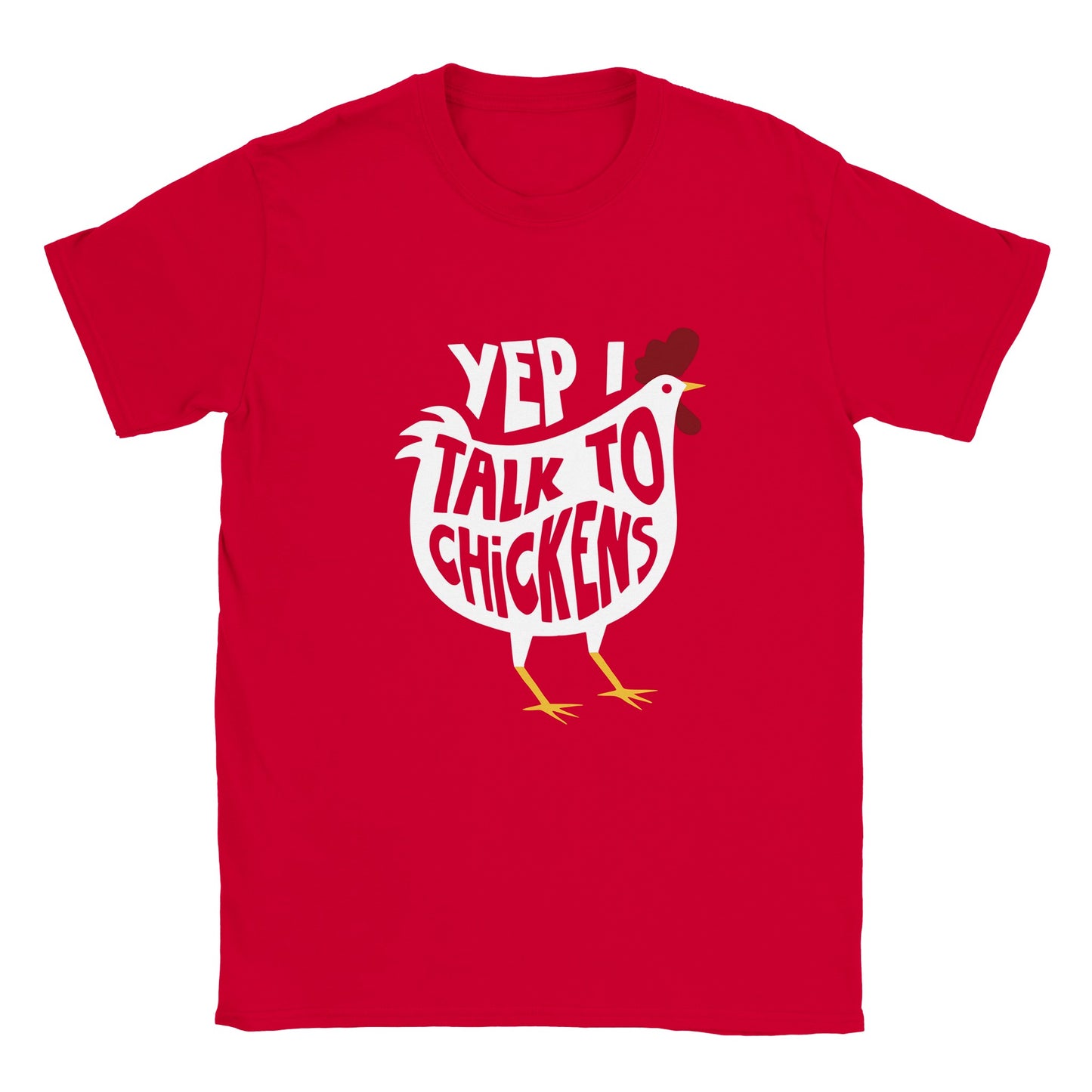 Yep I Talk To Chickens Hühner Kinder-Tshirt