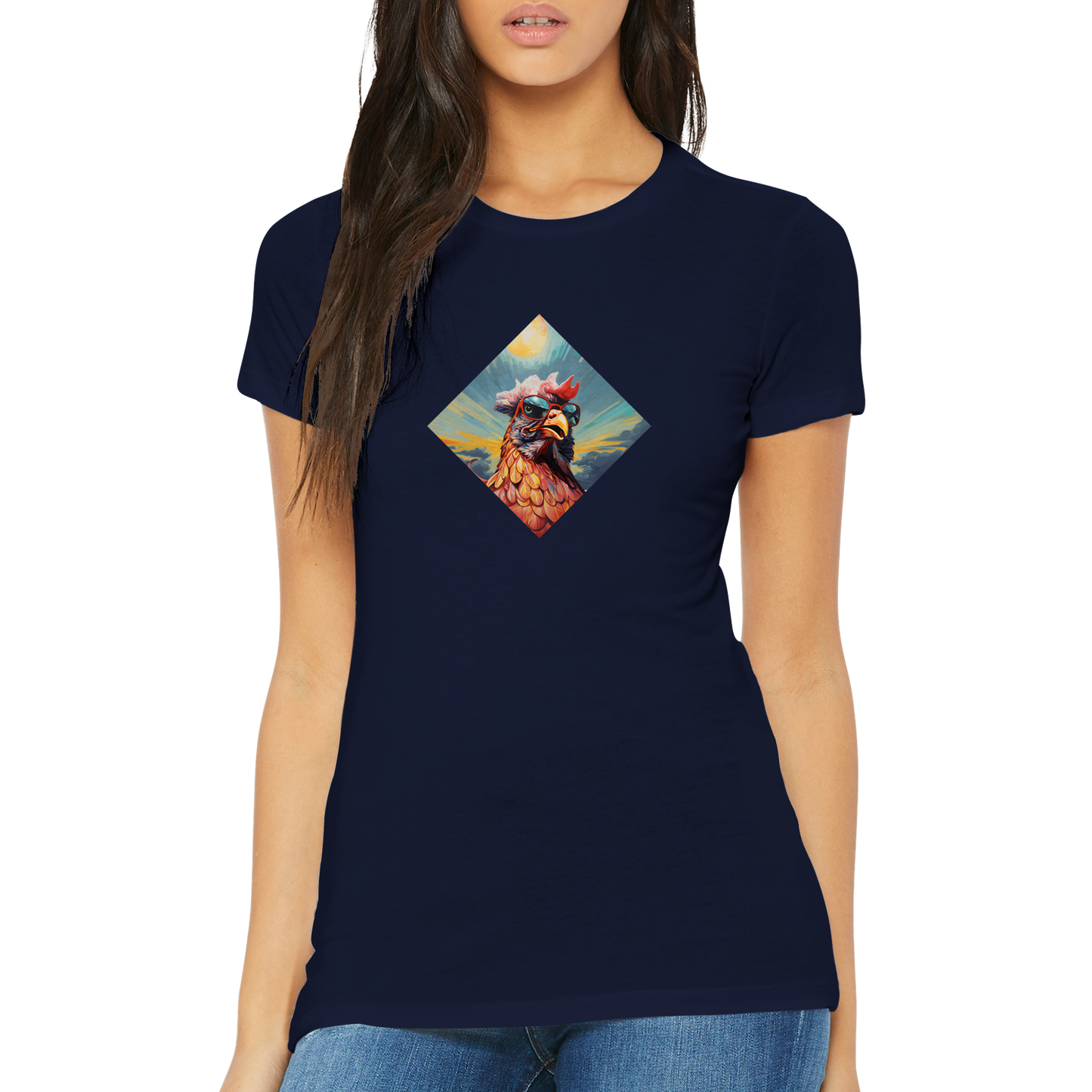 Cool Summer Hühner Damen T-Shirt