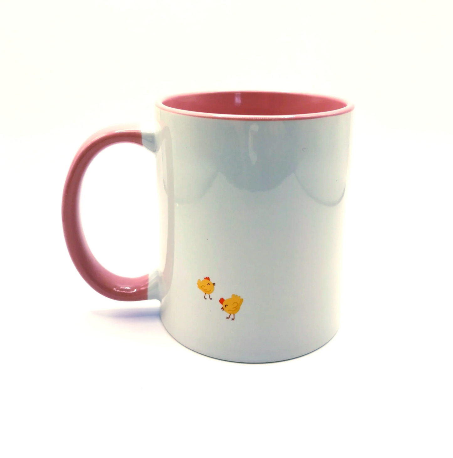 My Girls Hühner-Tasse mit farbiger Innenseite