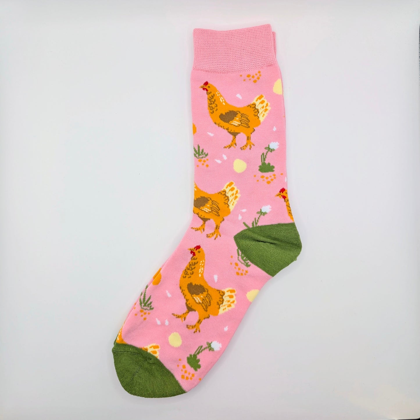 Hühner-Socken pink – Bunte Socken für Hühnerfreunde und Hühnerhalter