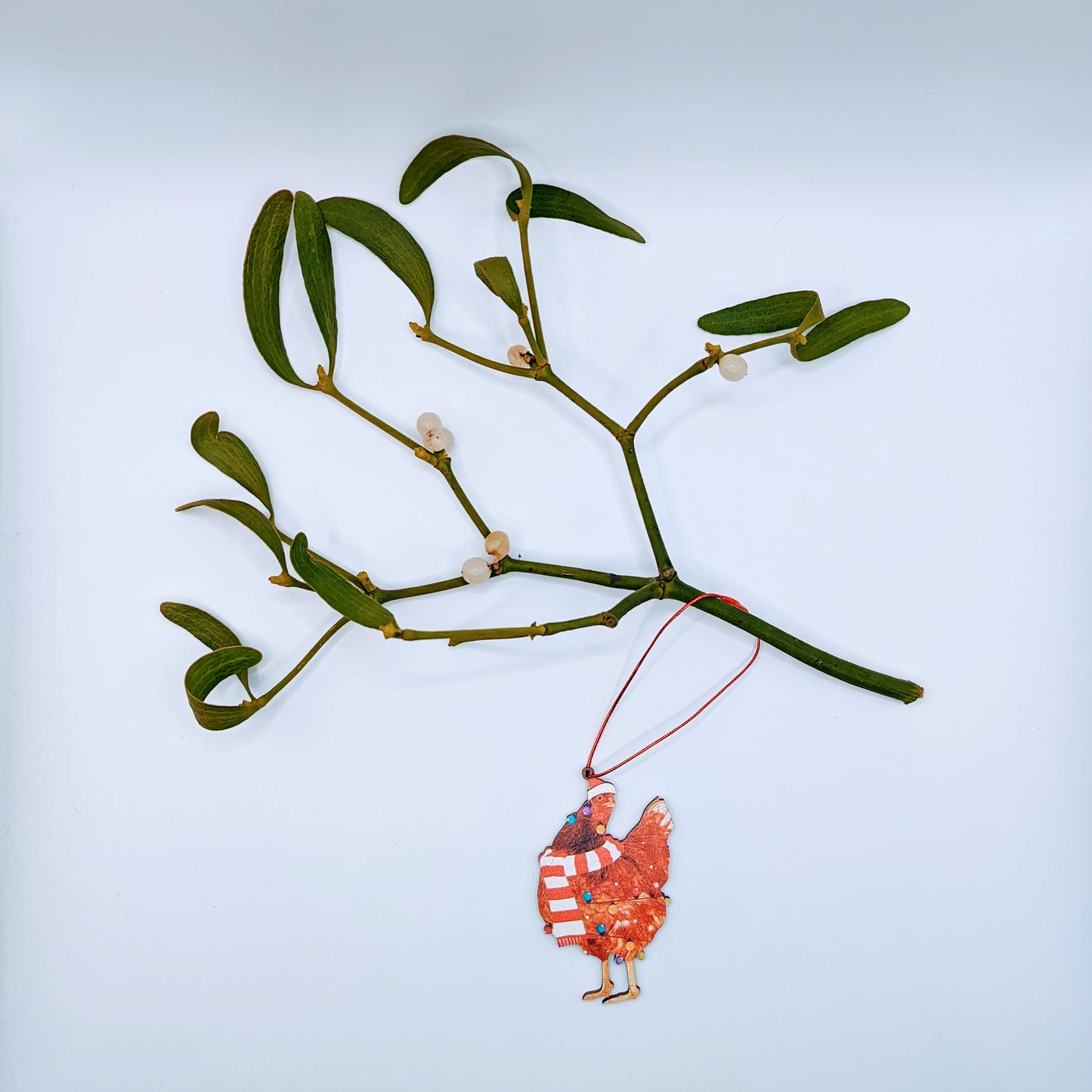 Weihnachtsbaumschmuck Hühner-Anhänger