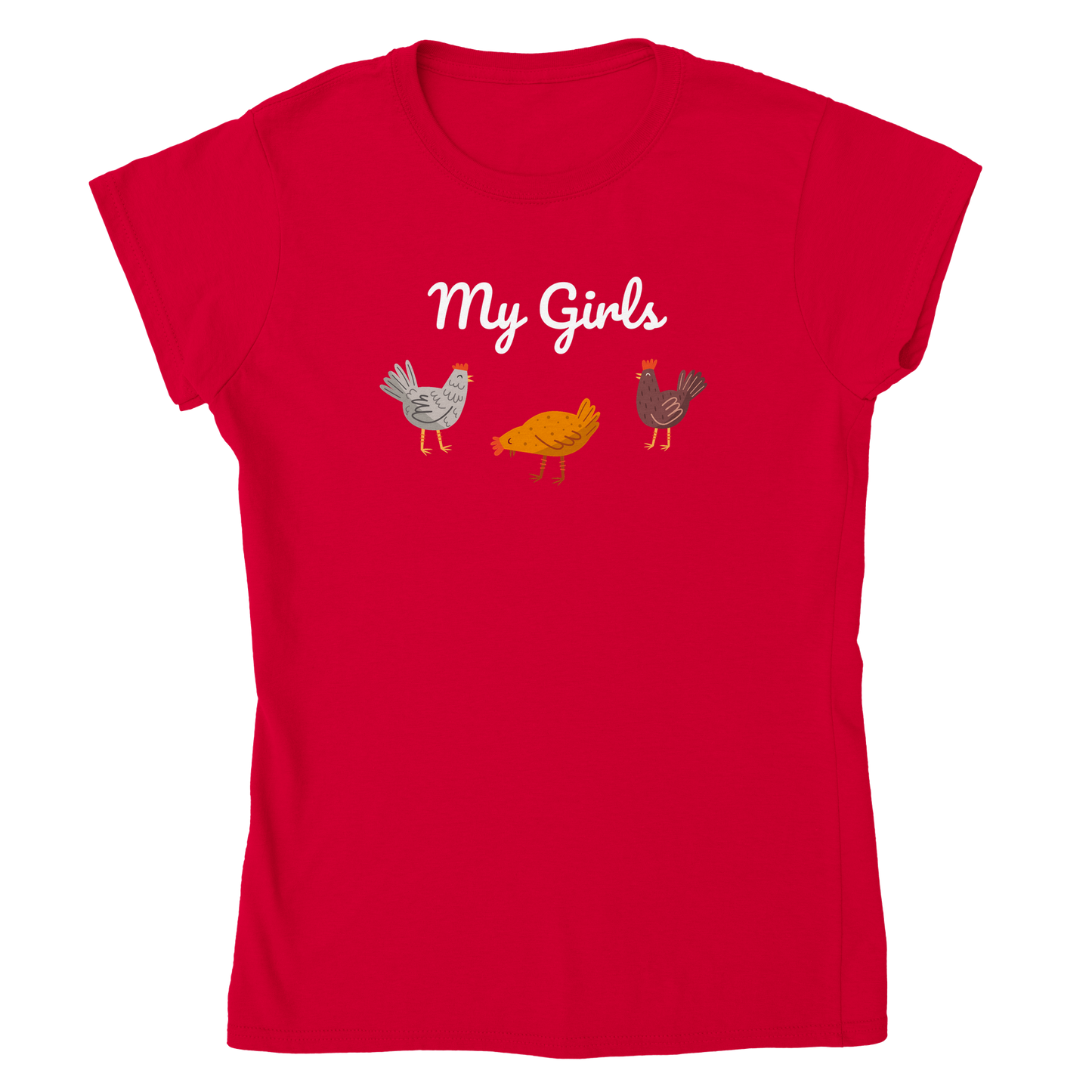 My Girls Hühner Damen T-Shirt