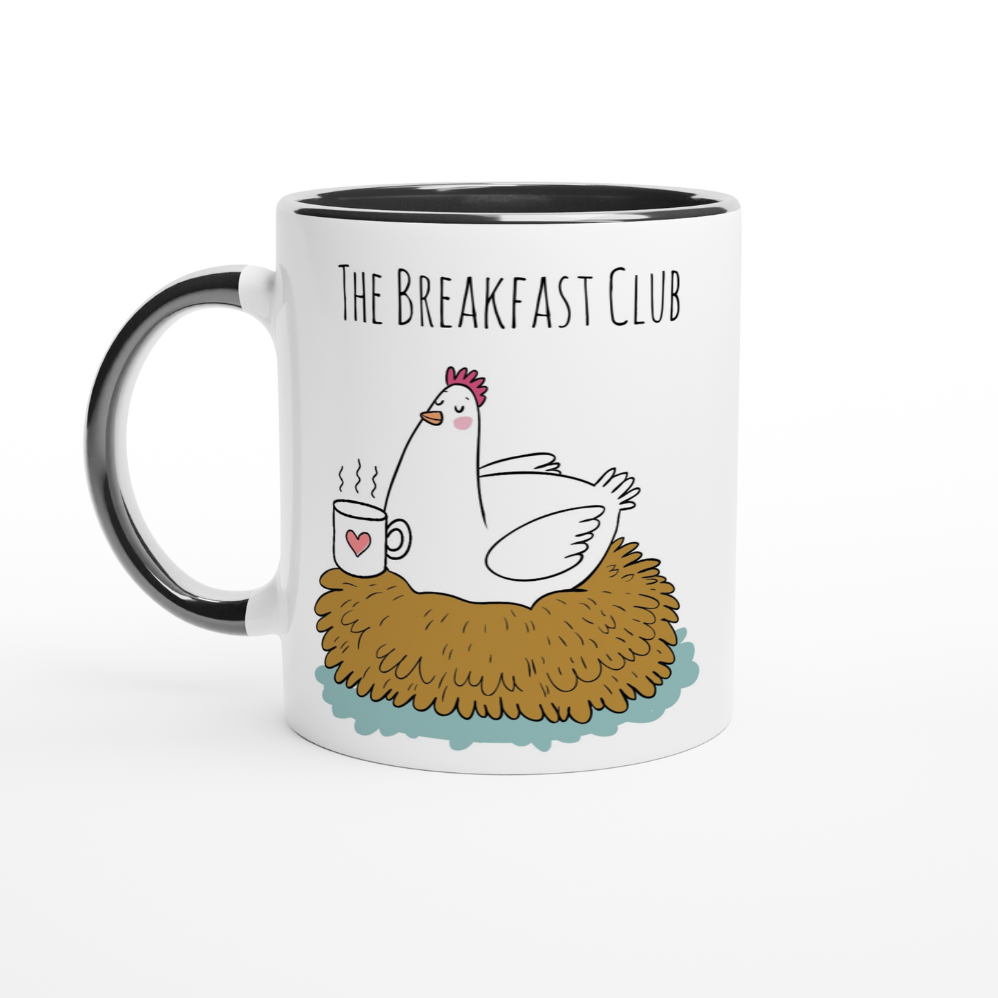 The Breakfast Club Hühner-Tasse mit farbiger Innenseite