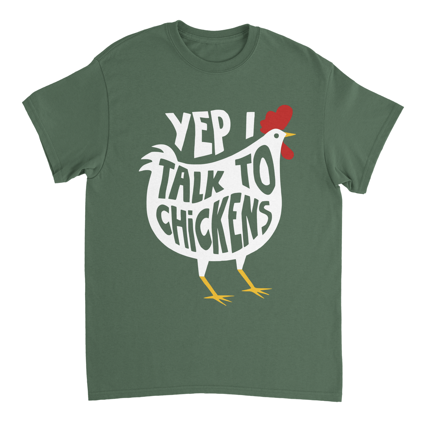 Yep I Talk To Chickens Hühner T-Shirt