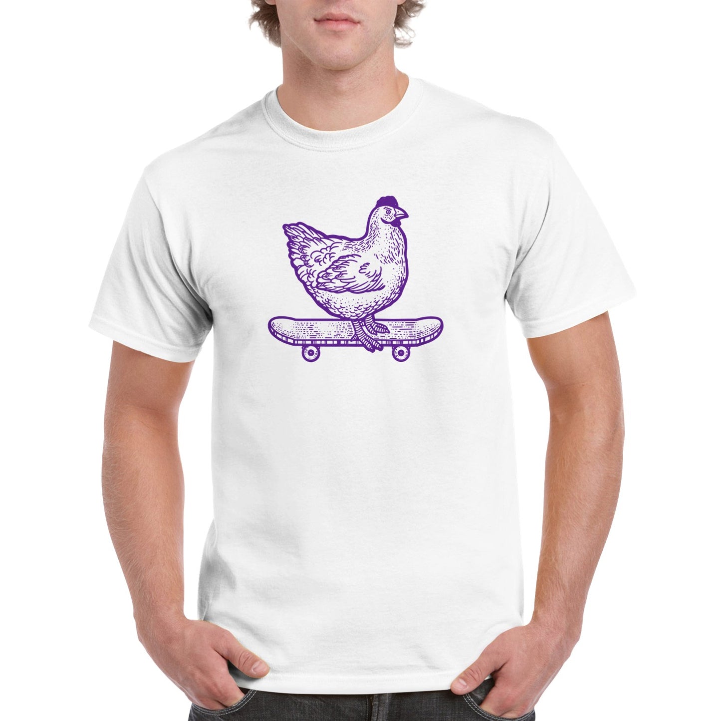 Skater-Huhn T-Shirt