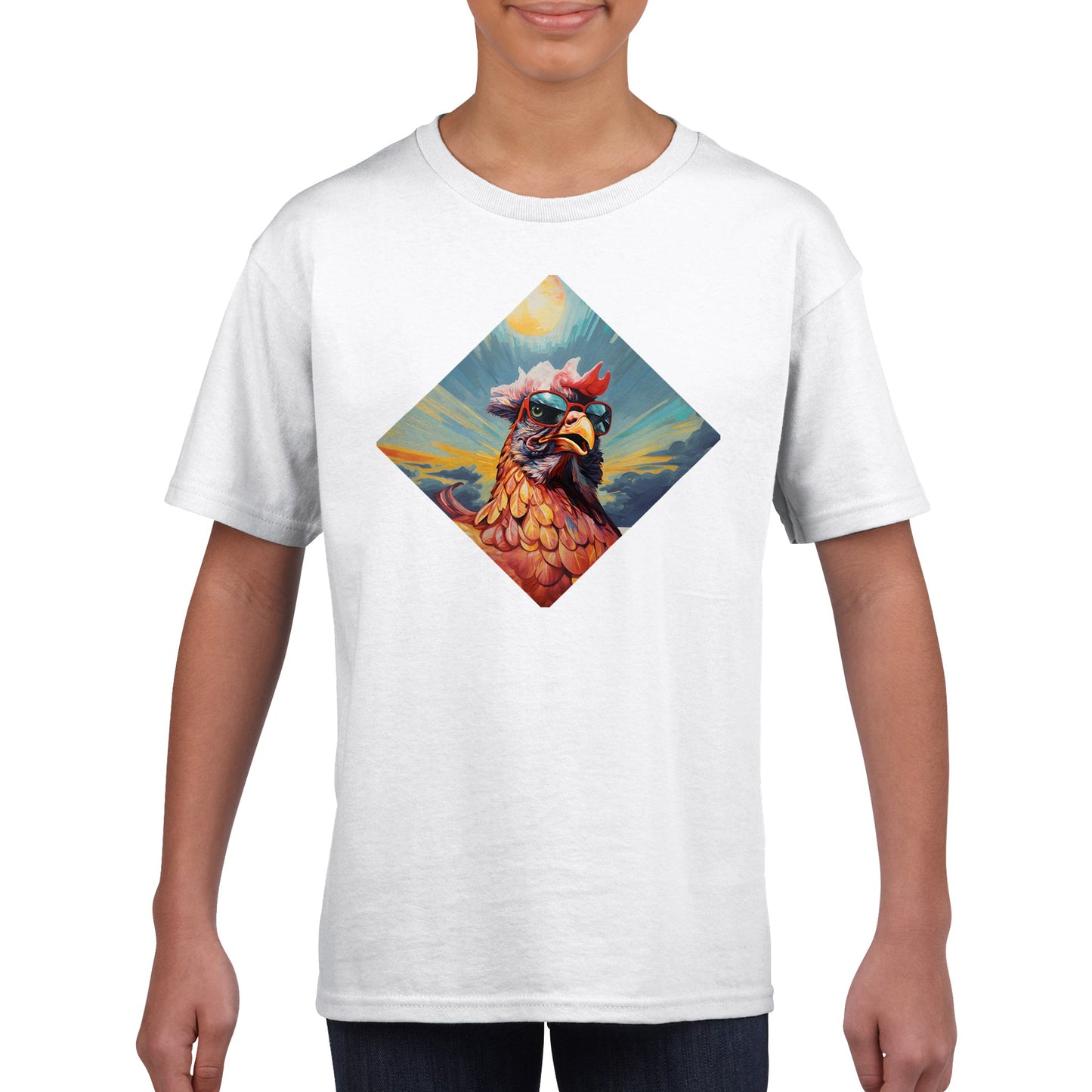 Cool Summer Hühner Kinder T-Shirt