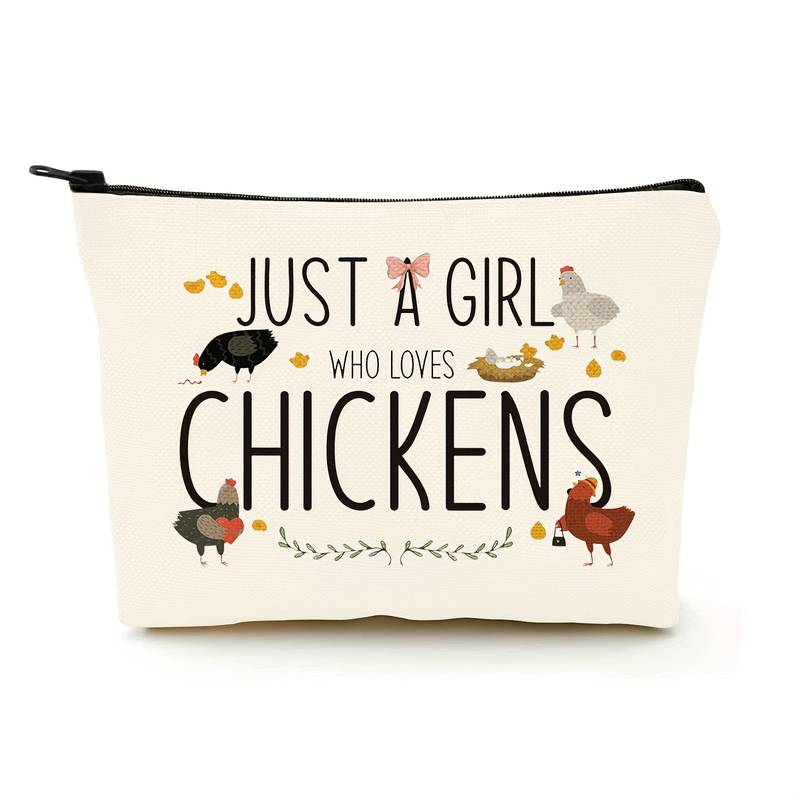 Schminktasche Just a Girl who loves Chickens